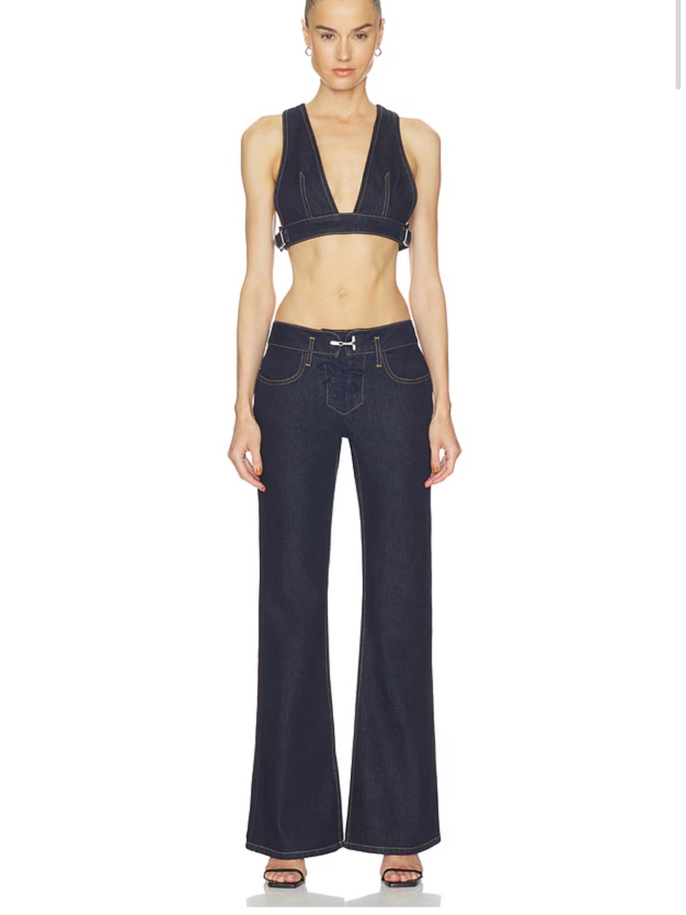 BNWT Haelo Retro Dark Indigo Flared Jeans - Women